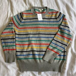 Crewcuts colorful cotton striped sweater NWT